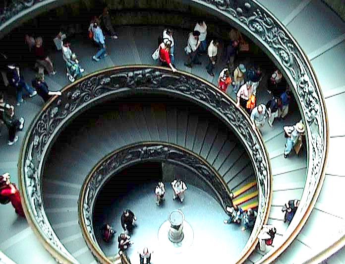 Spiral Staircase -- Exit of the Vatican Museums :.: Wendeltreppe, Ausgang der Vatikanischen Museen