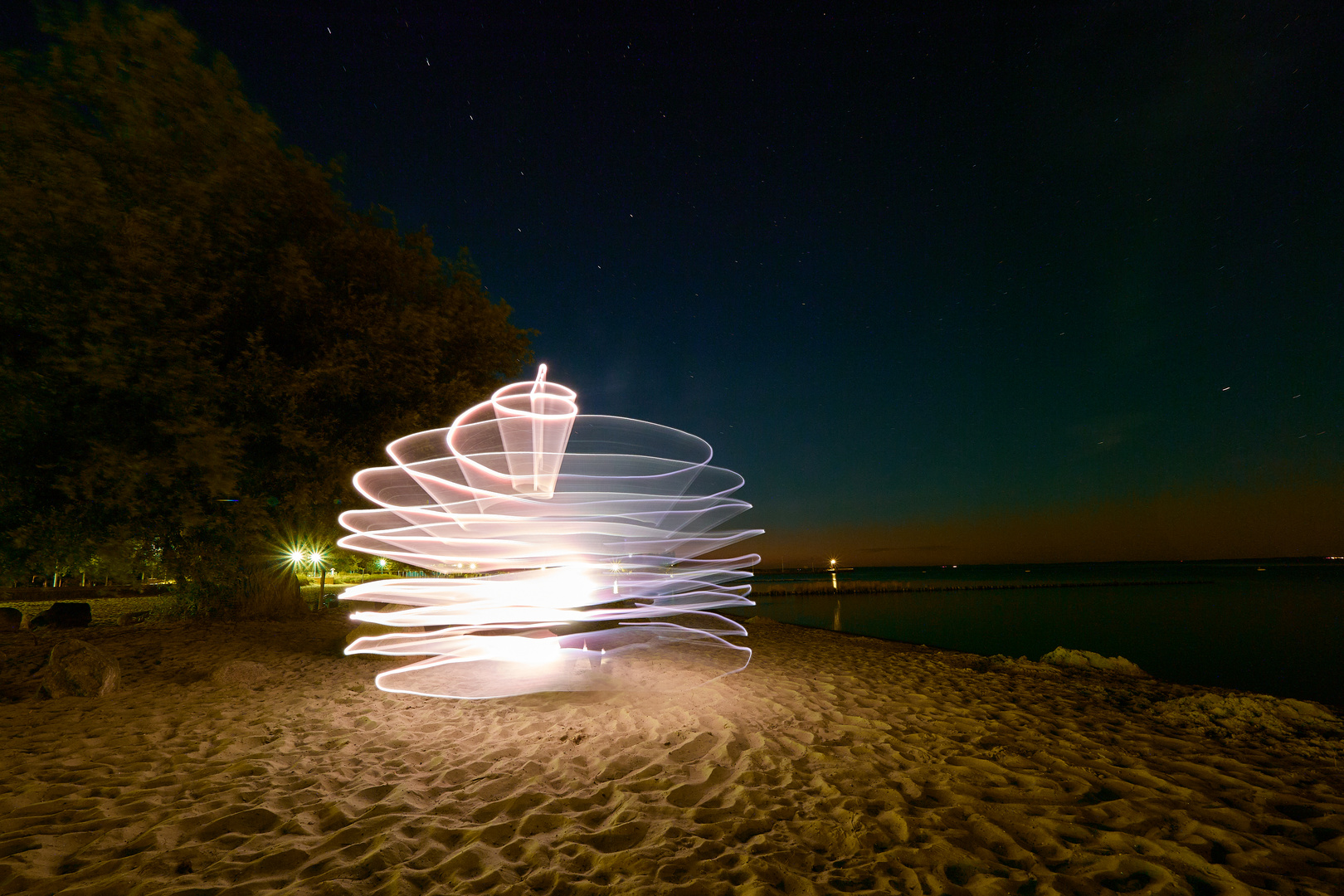 Spirale am Strand 