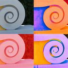 Spirale im italienisch Garten