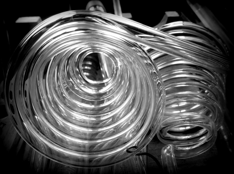 Spirales de verre.