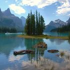 Spirit Island im Maligne Lake