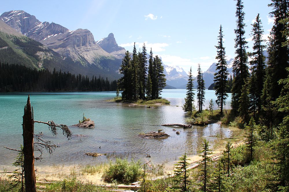 Spirit Island im Maligne Lake / Jasper National Park...