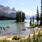 Spirit Island im Maligne Lake / Jasper National Park...