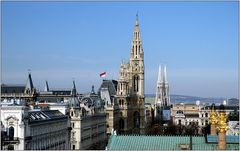 ... Spittelau, Rathaus, Votivkirche, Bisamberg und ein bissel Parlament ...