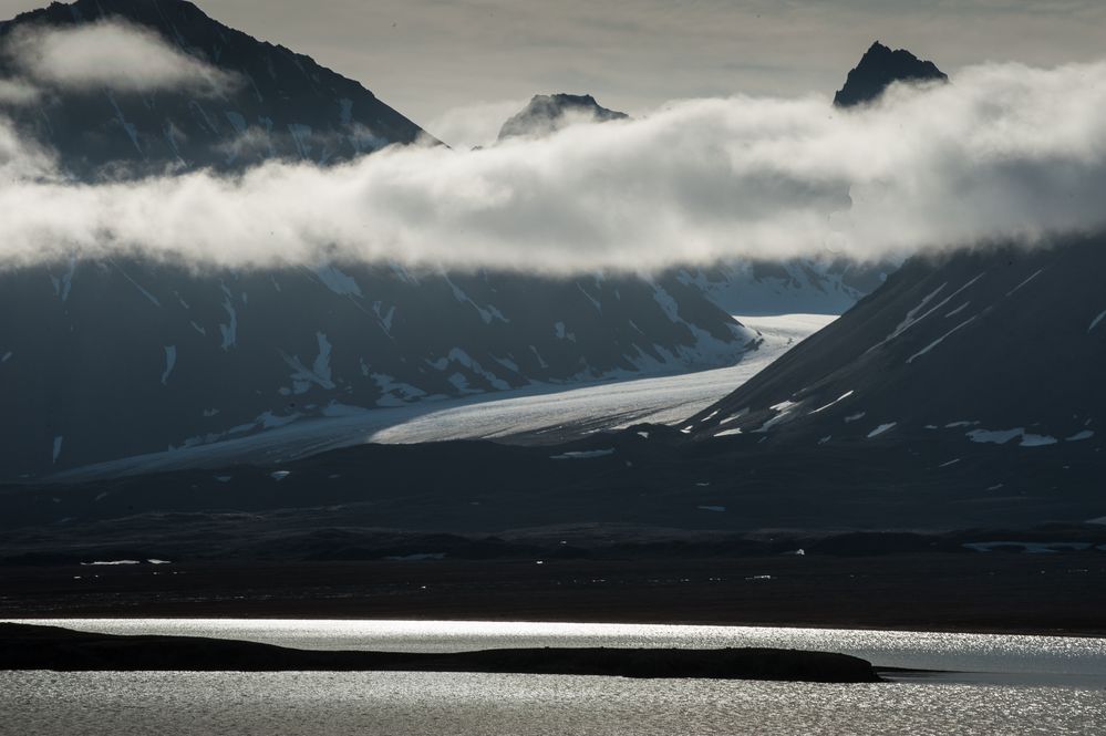 Spitzbergen, der tauende Gletscher