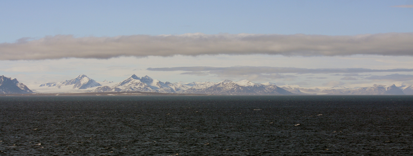 Spitzbergen Seeblick Gletscher
