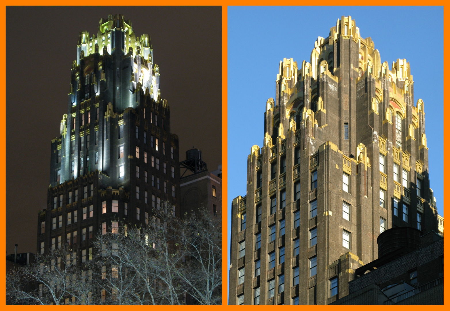 Spitze des "American Radiator Building" am Bryant Park