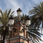 Spitze eines ganz besonderen Springbrunnens im Bergdorf Vejer de la Frontera