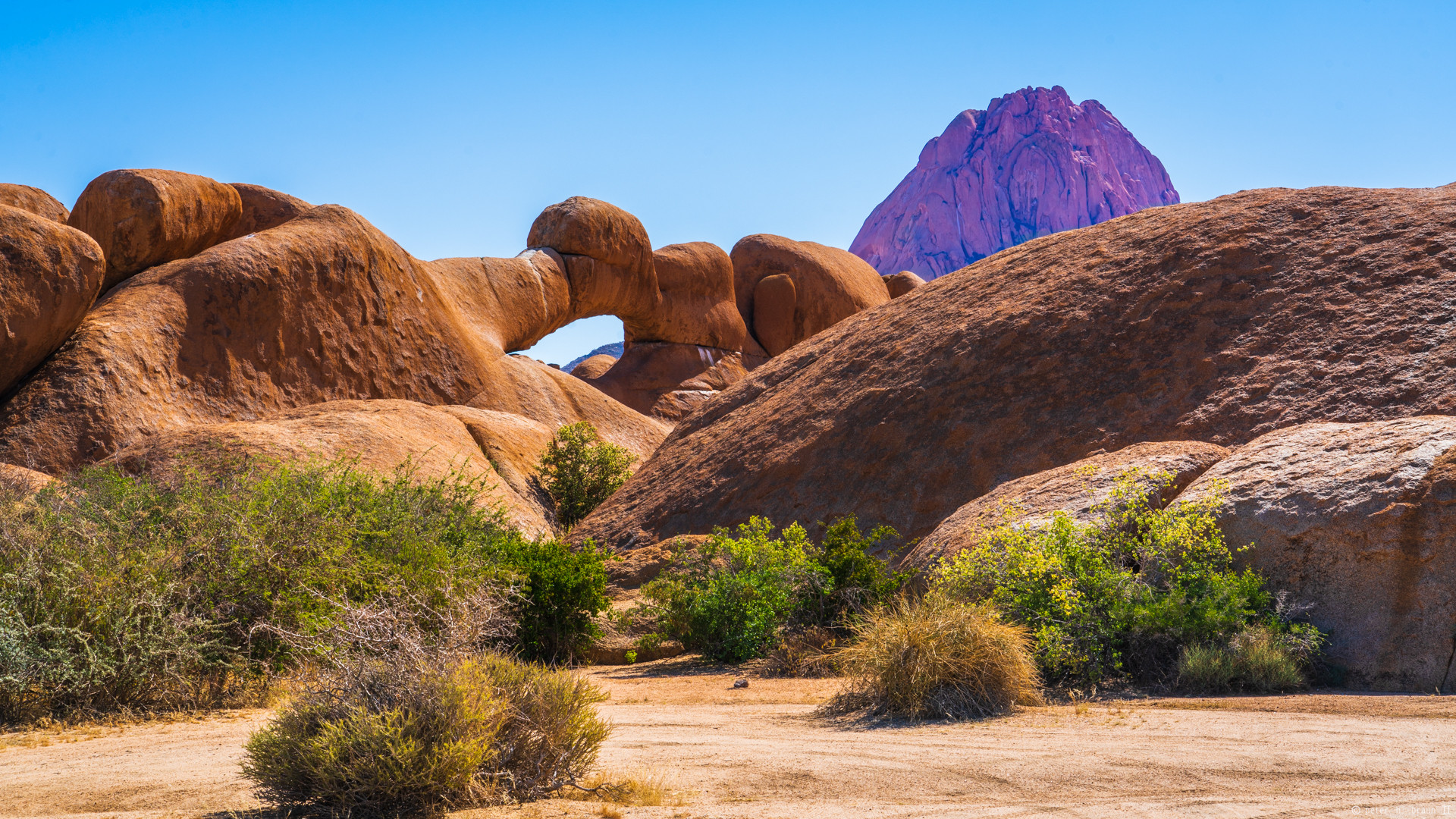 Spitzkoppe, Bridge, morgens