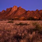 Spitzkoppe, Namibia, kurz nach dem Sonnenuntergang