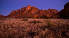 Spitzkoppe, Namibia, kurz nach dem Sonnenuntergang