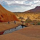 Spitzkoppe / Namibia  ... und doch gibt es Wasser