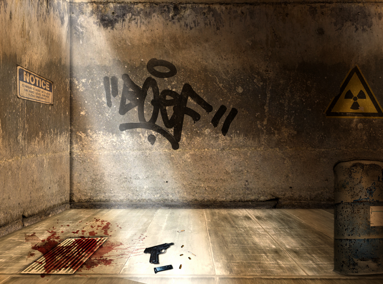 Splatter Room Foto Bild Fotomontage Composing