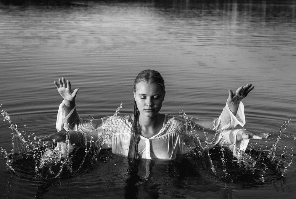Splish, splash... Foto & Bild portrait, portrait frauen, outdoor