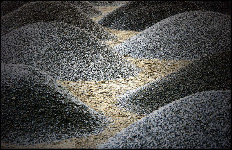 Splithügel beim Terrassenbau