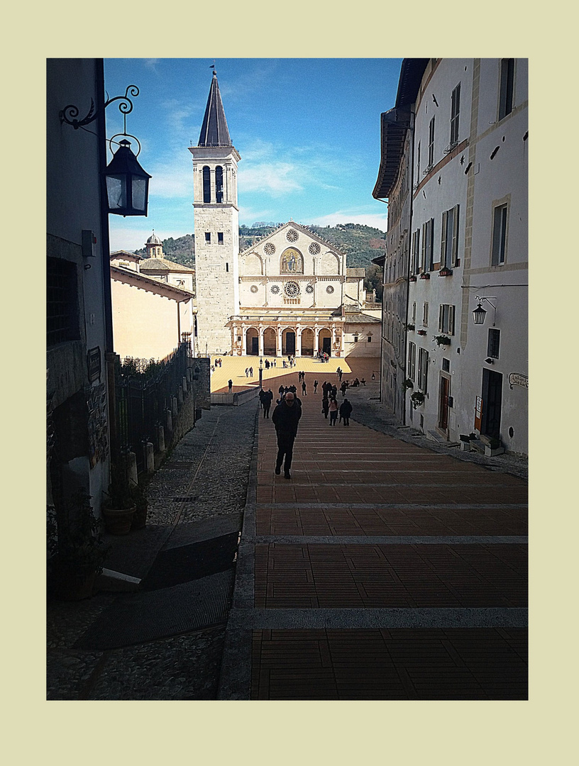 Spoleto..la celebre scalinata.