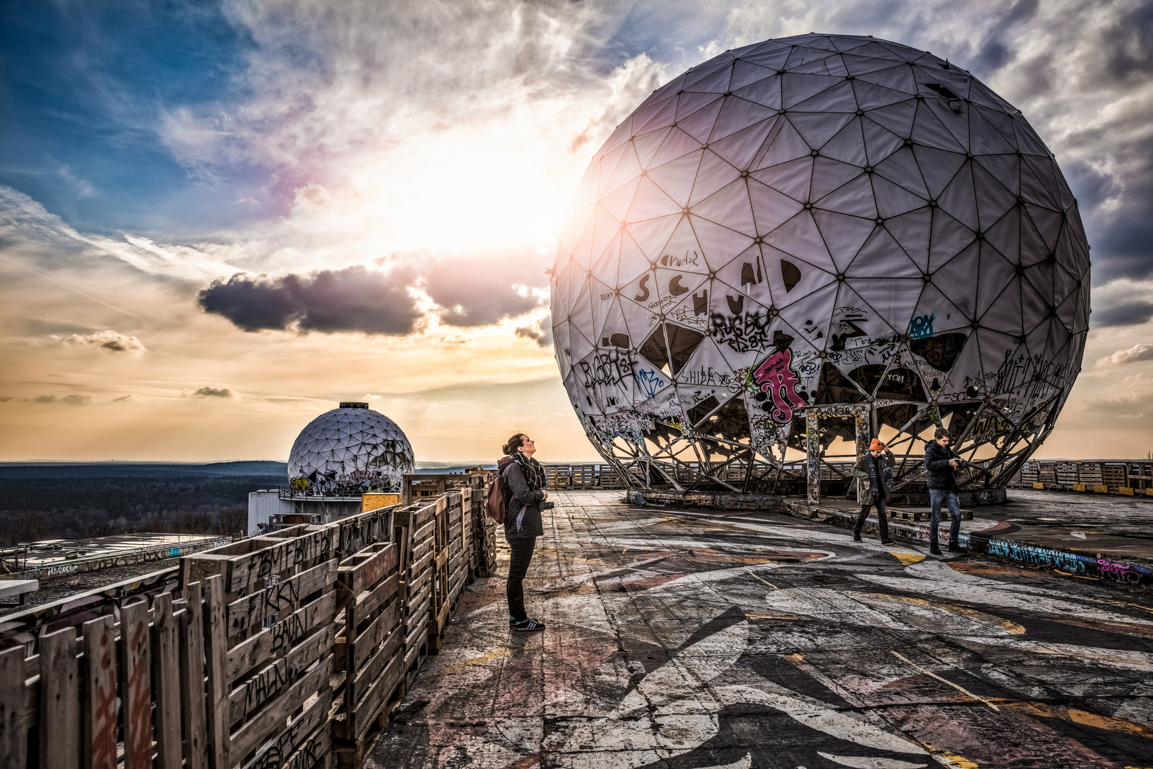 Spontanes Foto auf dem Teufelsberg