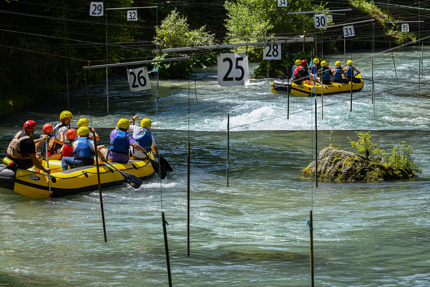 Sport acquatico sul fiume Aniene