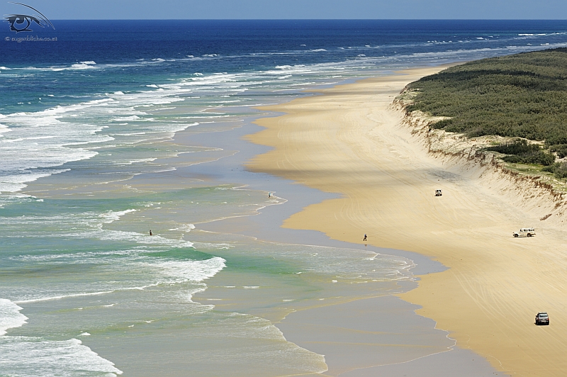 Sportfischer auf Fraser Island