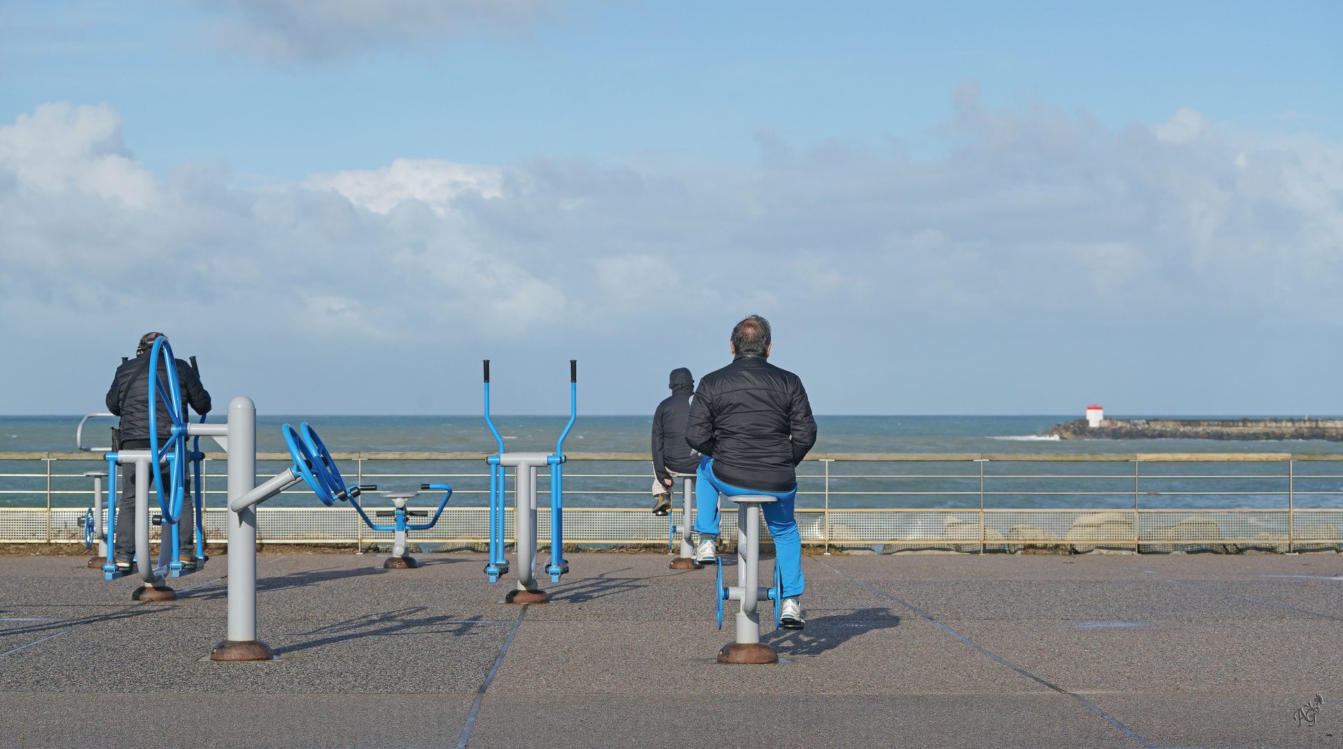 Sportifs et dans le bleu ....