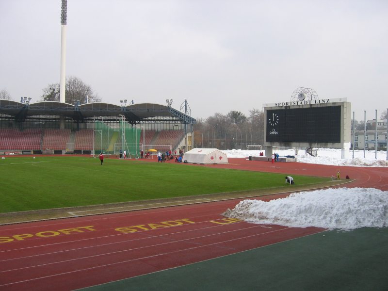 Sportstadt Linz im Schnee