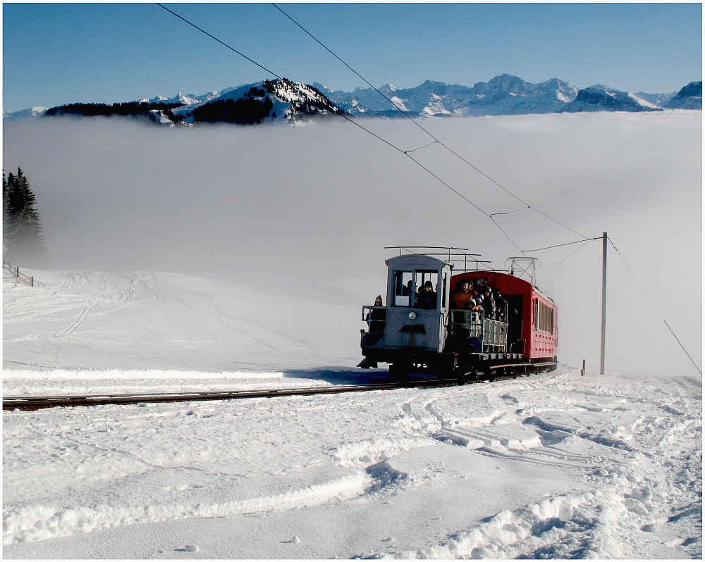 Sportzug an der Rigi