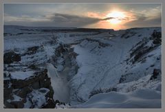 Spots of Ice - Gullfoss