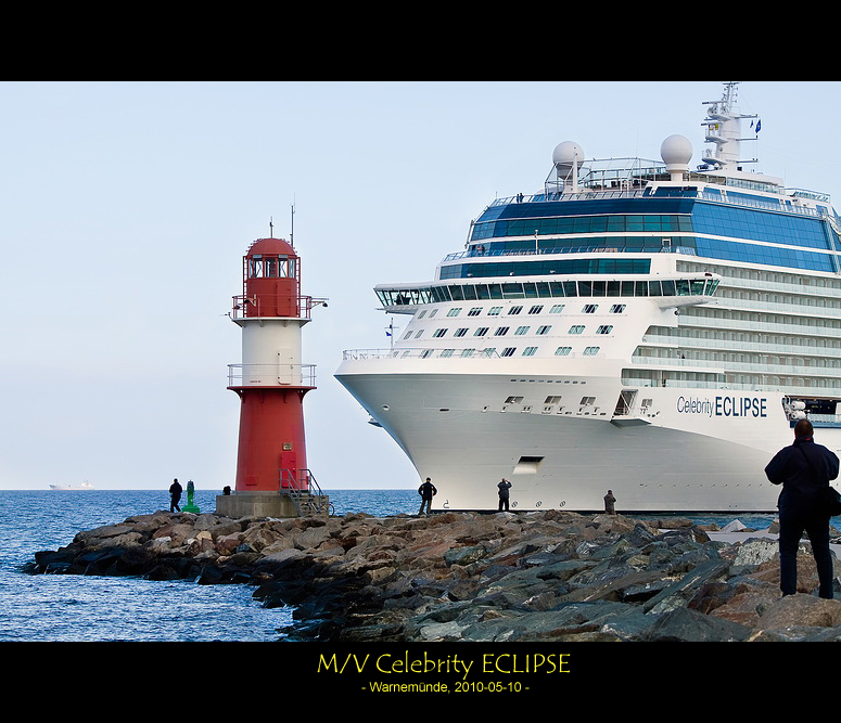 Spotter beim Einlaufen der CELEBRITY ECLIPSE