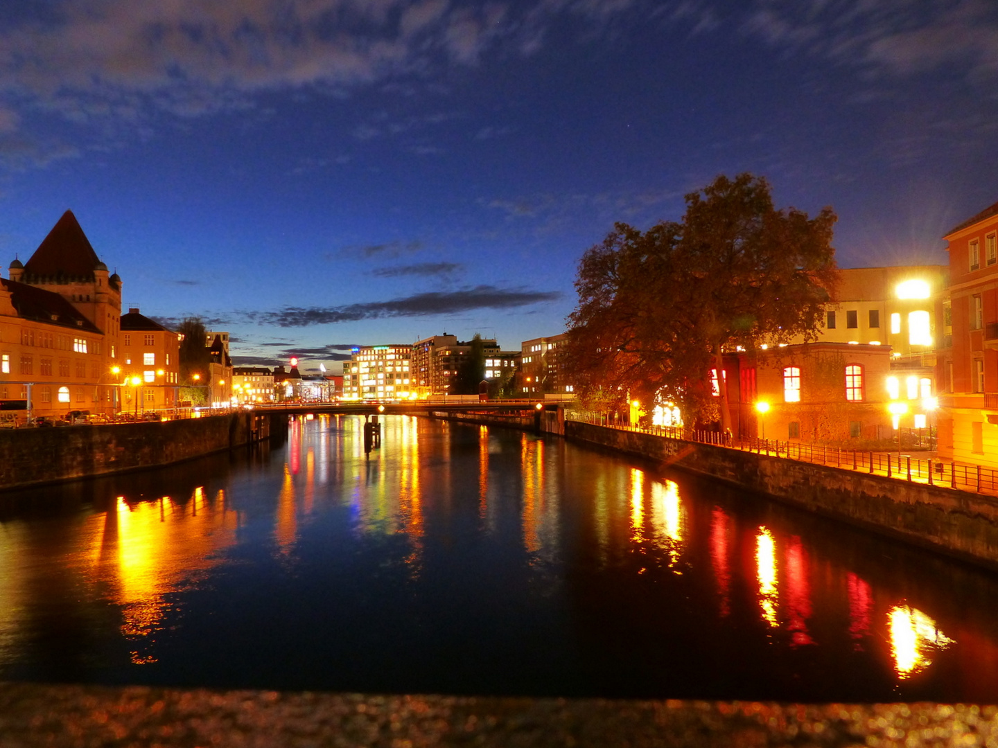 Spree an der Monbijoubrücke !