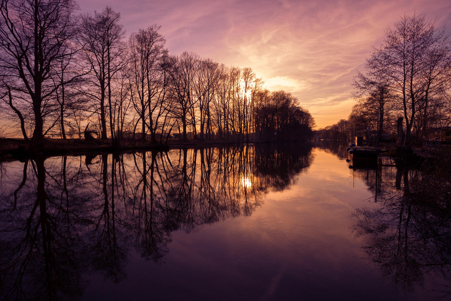 Spree im Sonnenuntergang...