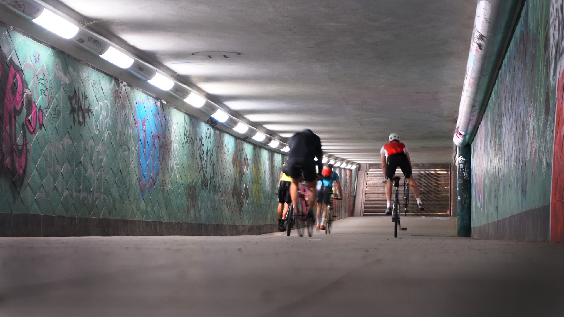 Spreetunnel, Foto-Brecketing, Belichtungsreihe