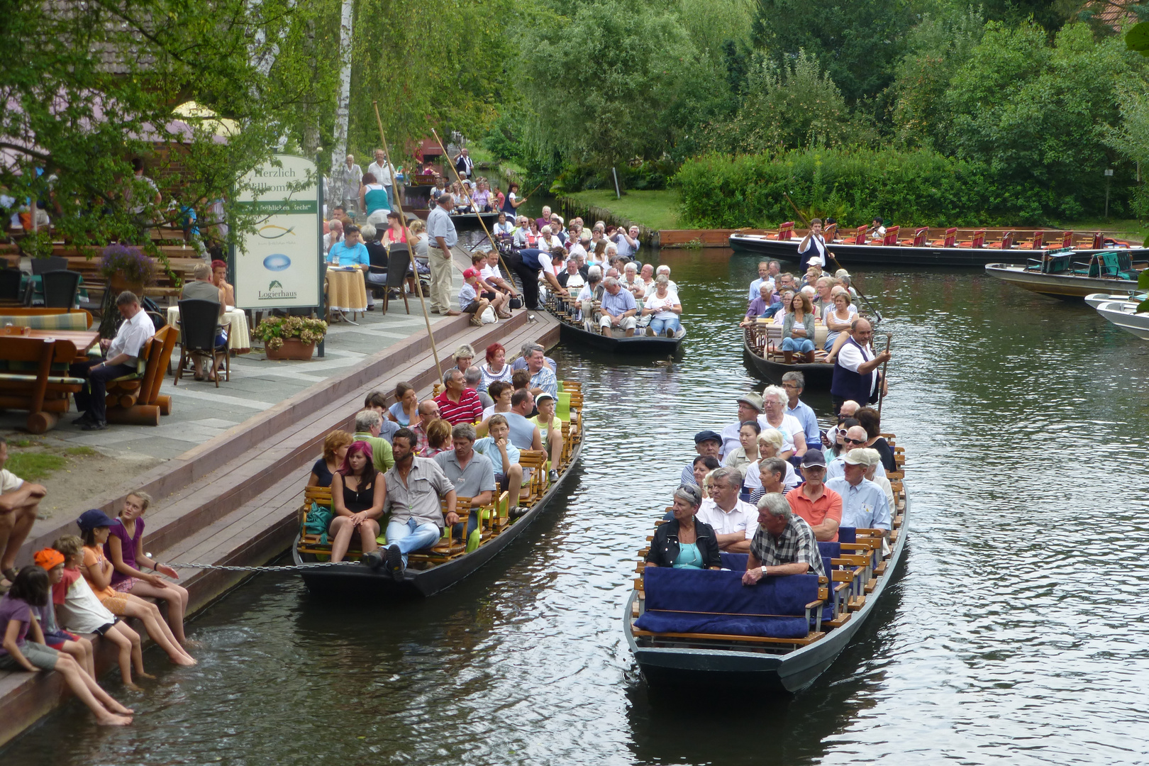 Spreewald: Am "Fröhlichen Hecht" in Lehde