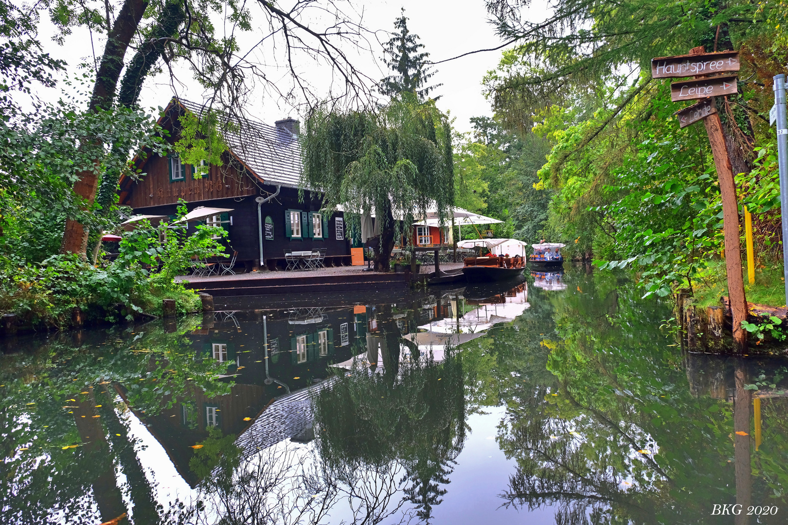 Spreewald im Regenwetter