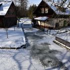 Spreewalddorf Lehde im Winter