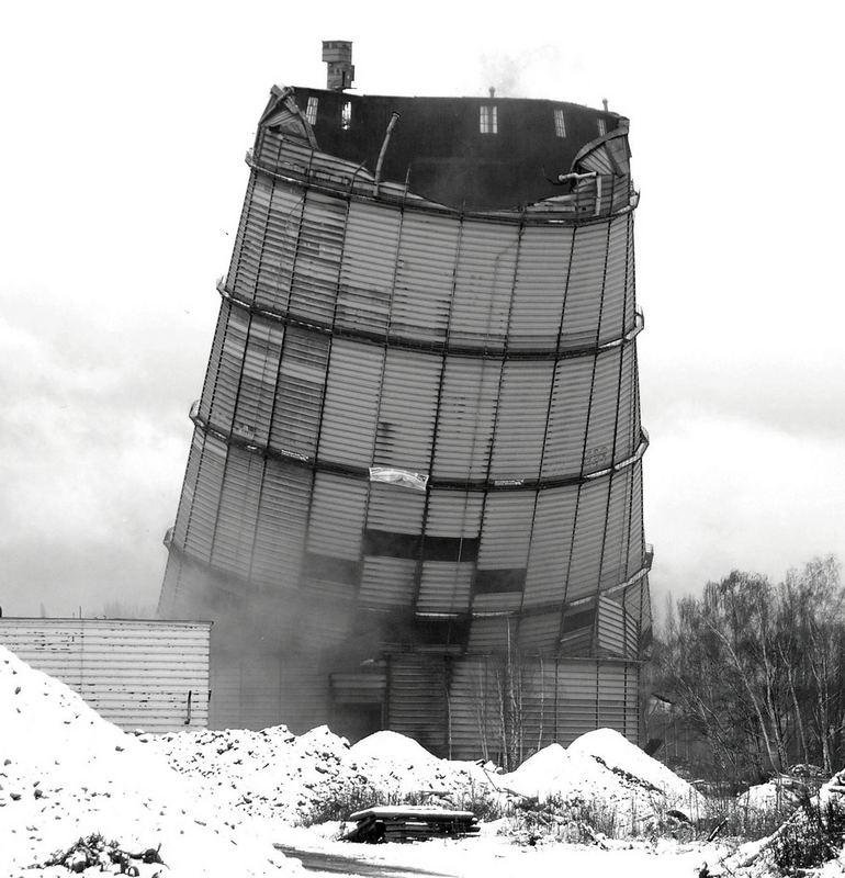 Sprengung Gasometer Kokerei Hansa