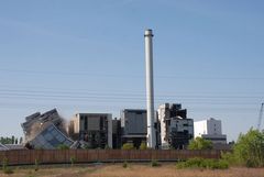 Sprengung Heizkraftwerk Rudow 1. Sprengung 3. Aufnahme