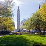 Spring Afternoon, Mount Vernon Place - a Baltimore Impression