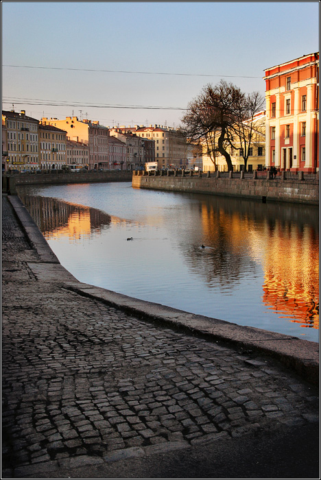 Spring evening in St.Petersburg