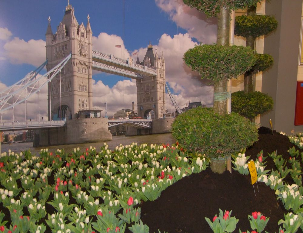 "Spring in London" flower show in Oldenburg, Germany