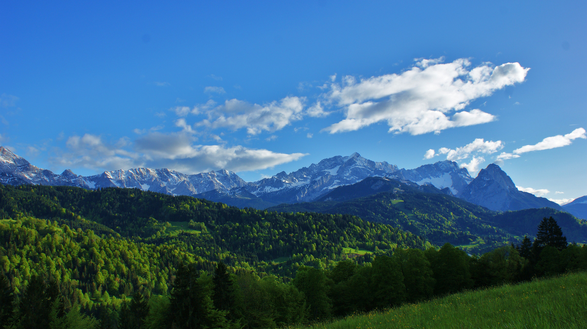 spring in the alps