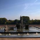 Springbrunnen am Elbufer in Magdeburg