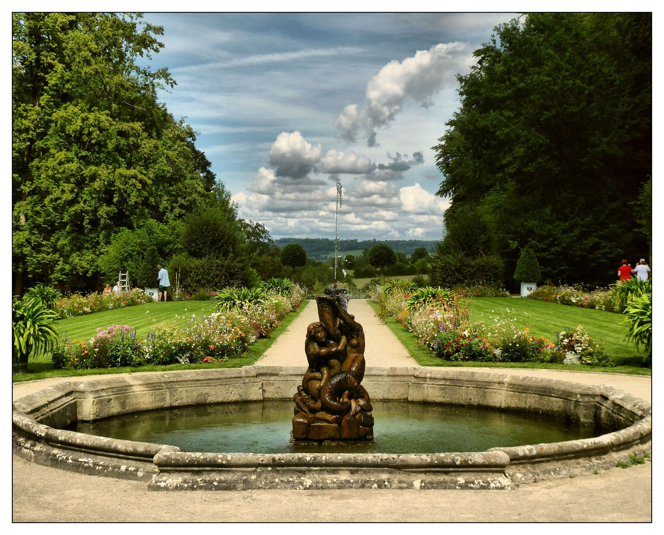 Springbrunnen am Nordparterre