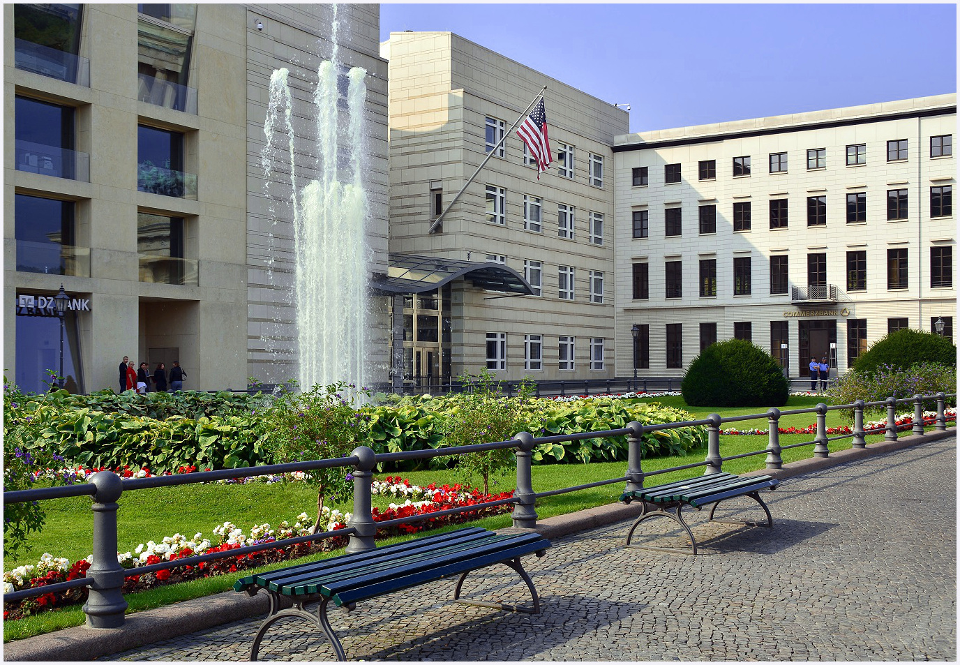 Springbrunnen am Pariser Platz-Berlin