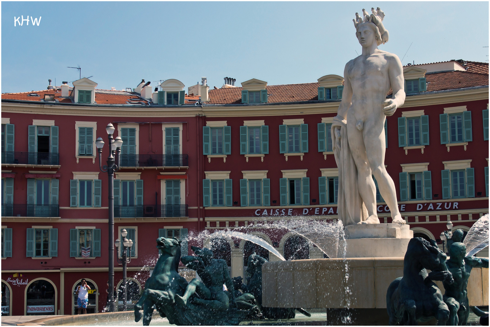 Springbrunnen am "Place de Masséna" in Nizza