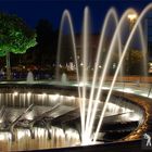 Springbrunnen bei Nacht