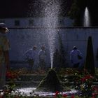 Springbrunnen im Gegenlicht