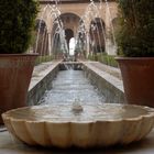 Springbrunnen im Nasridenpalast der Alhambra Granada Spanien