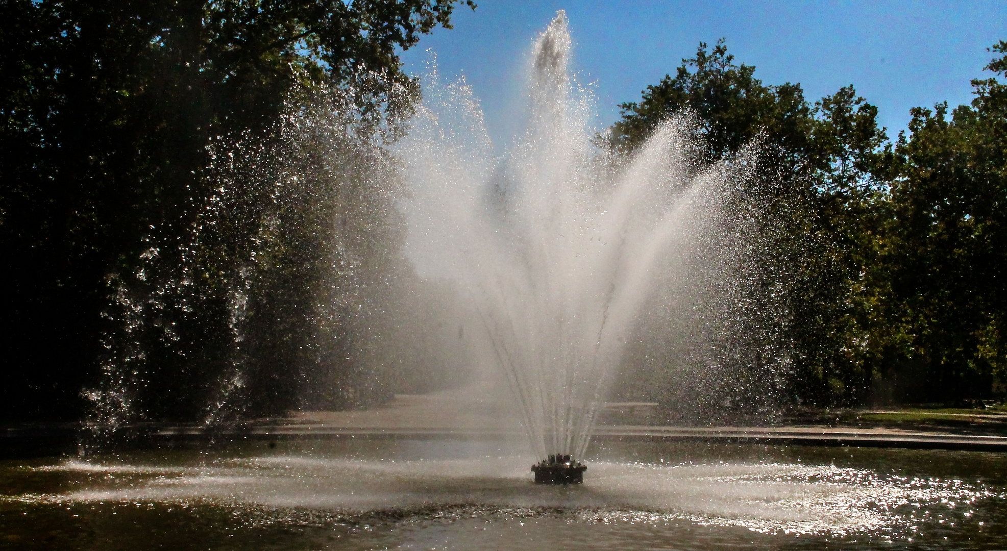 Springbrunnen im Parc de Bruxelles