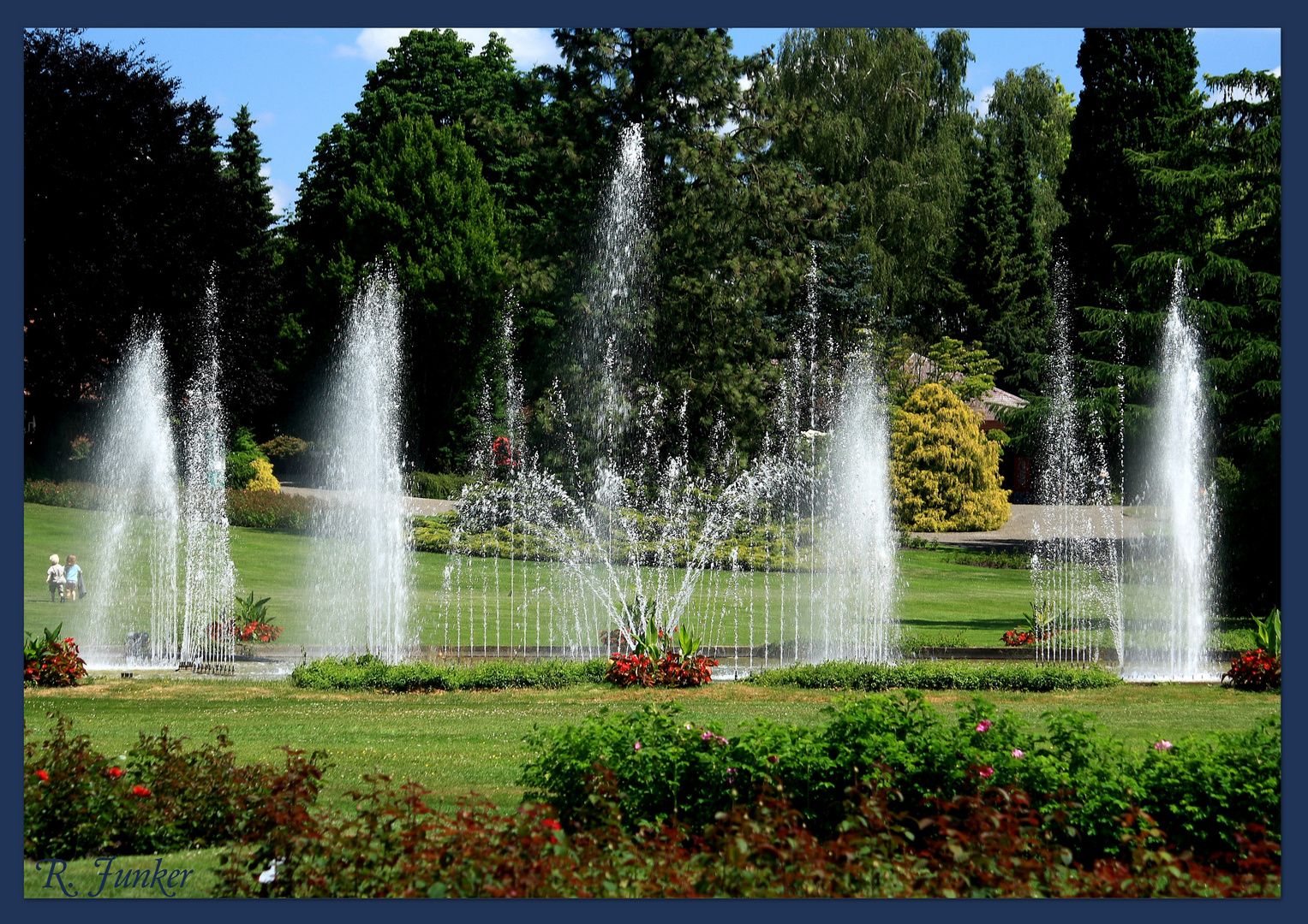 Springbrunnen im Walsrode-Vogelpark