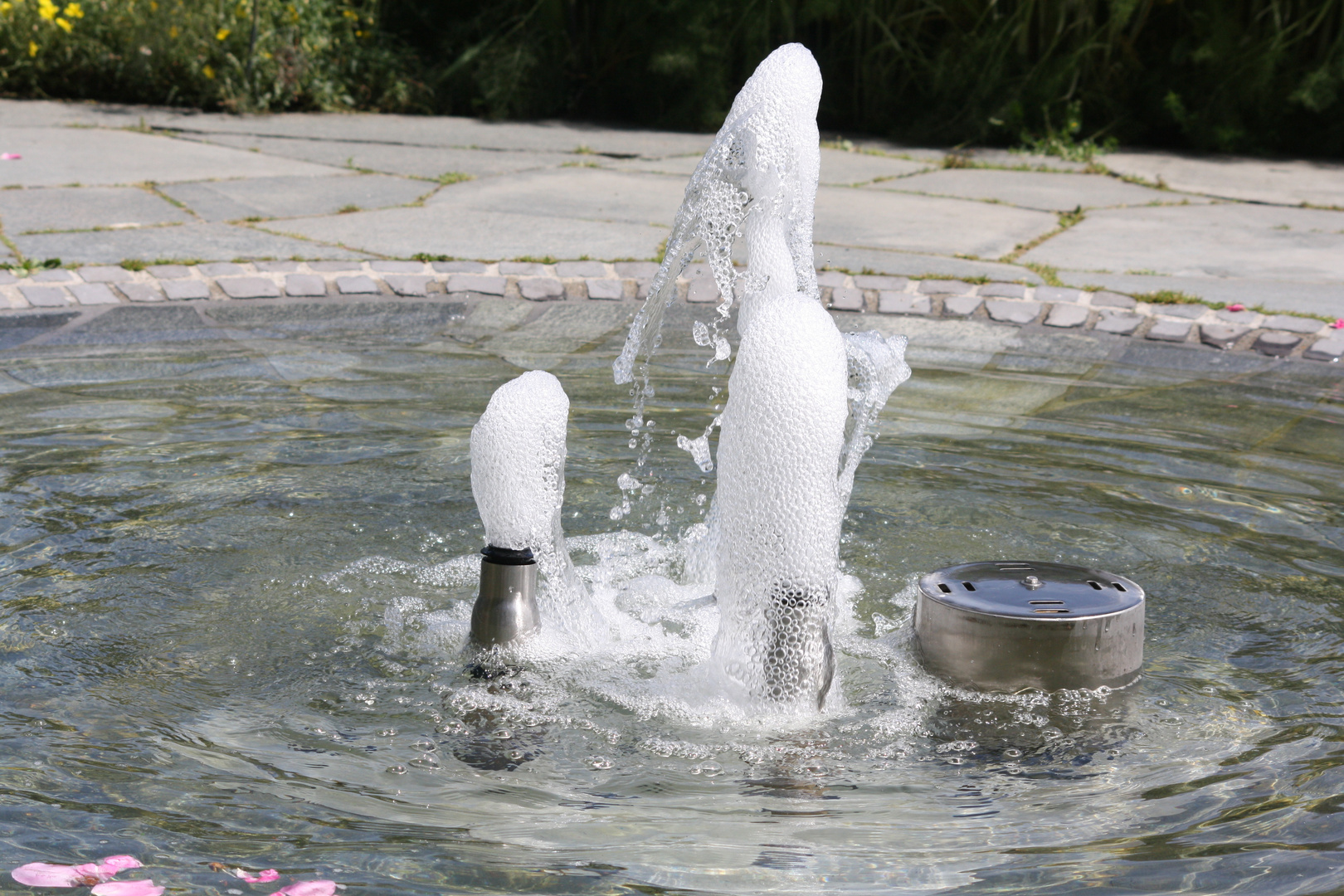 Springbrunnen in der Stadt